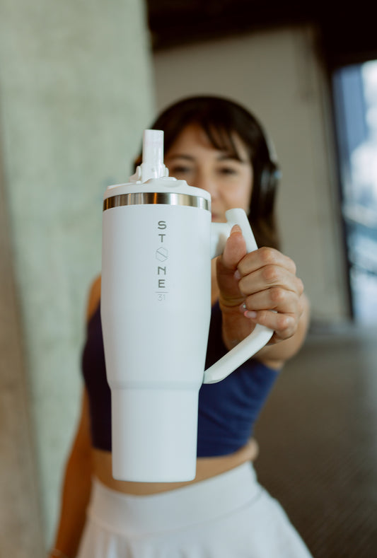 Botella Stone Blanca