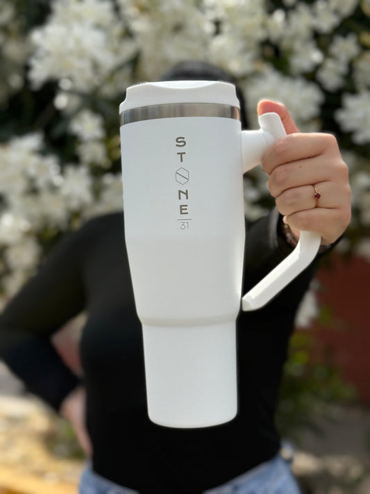 Botella Stone Blanca